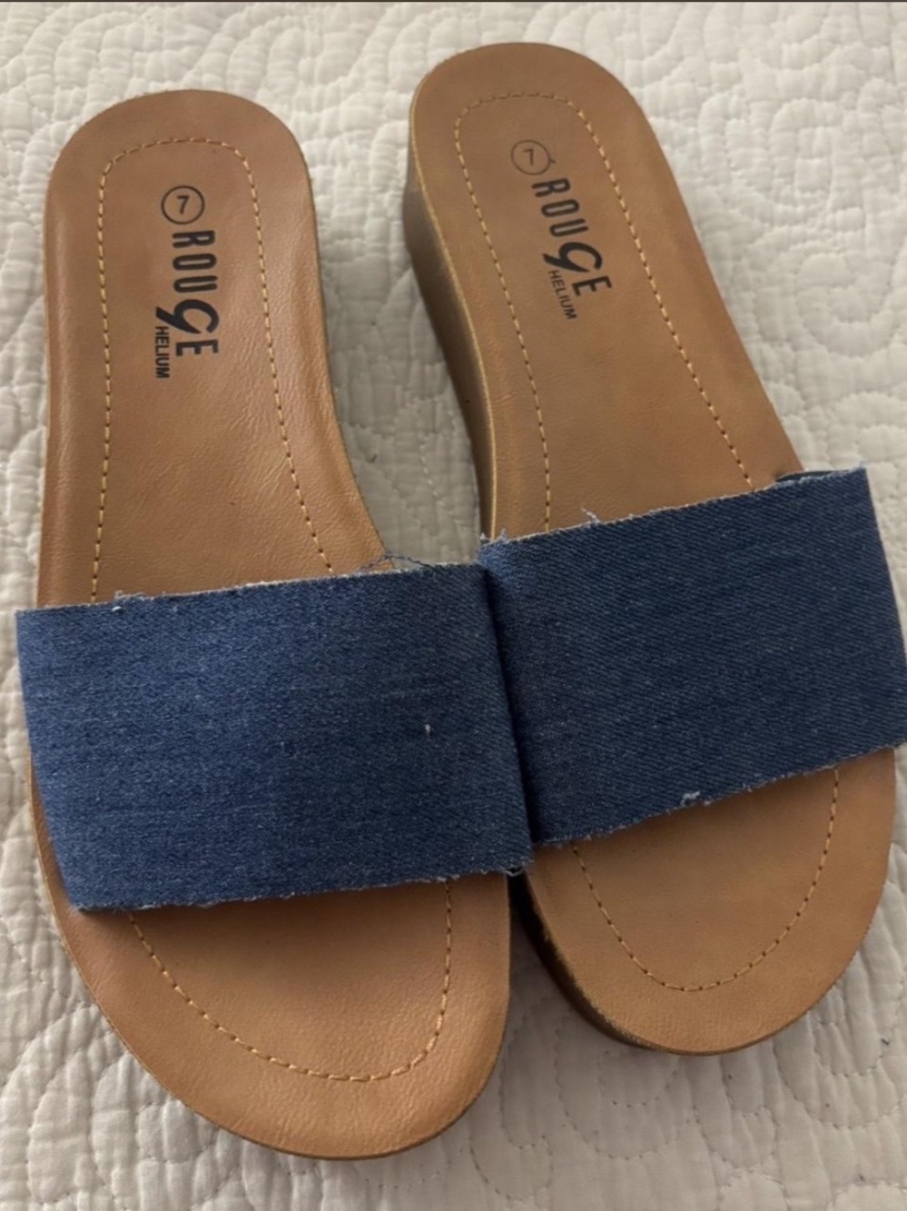 rogue helium denim sandals